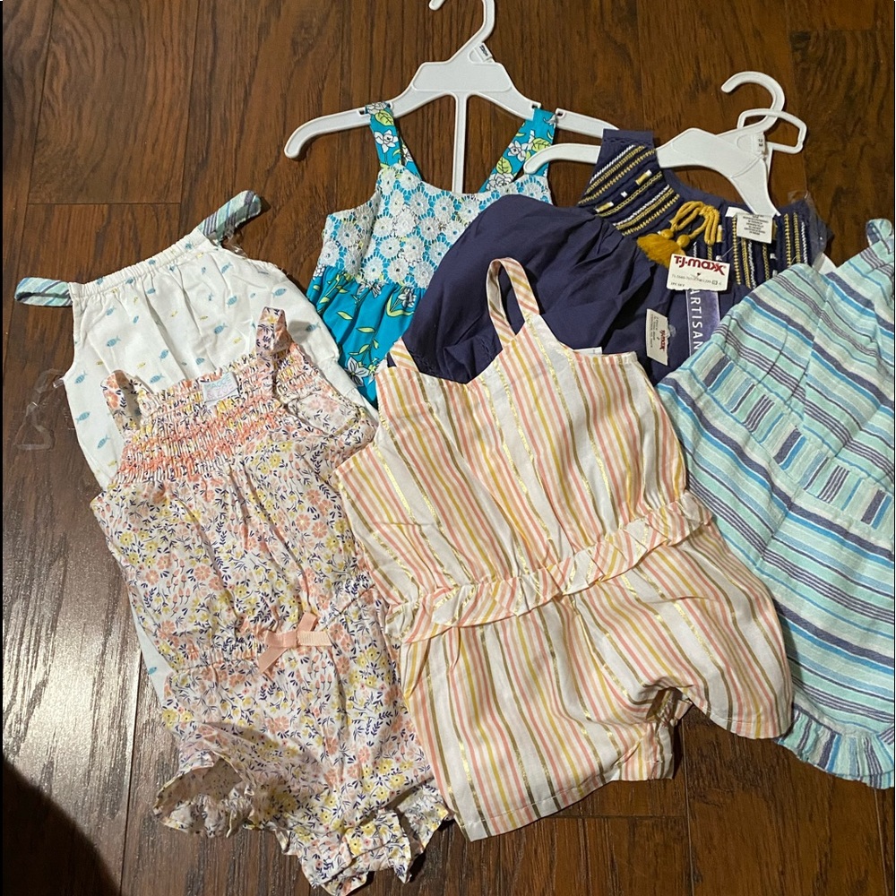 Baby girl bundle all new size 12 months except blue dress size 18